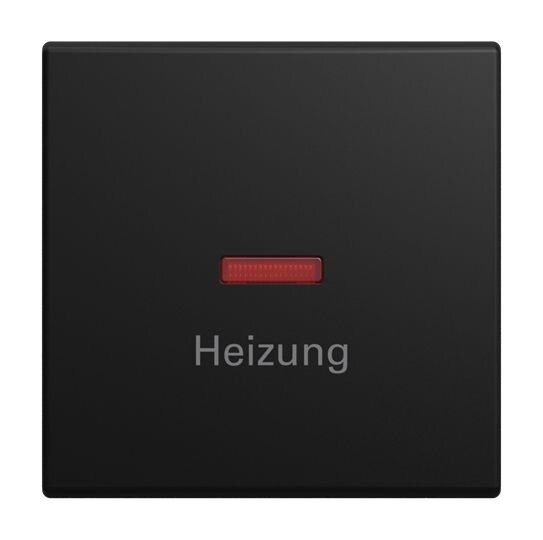 Busch-Jaeger Busch-Jaeger Kontrollwippe Schalter schwarz Busch-balance SI 1789 H-915 matt HeizNot
