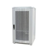 ALLNET Netzwerkschrank 19" 22HE B600/T1200mm perforierte Blechtüren Lichtgrau SNB-Serie