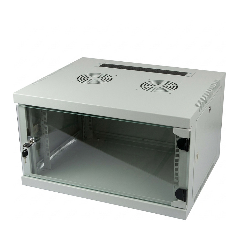 Allnet ALLNET Netzwerkschrank 19" 4HE 1-teilig T594/B541mm Lichtgrau SMQ-Serie