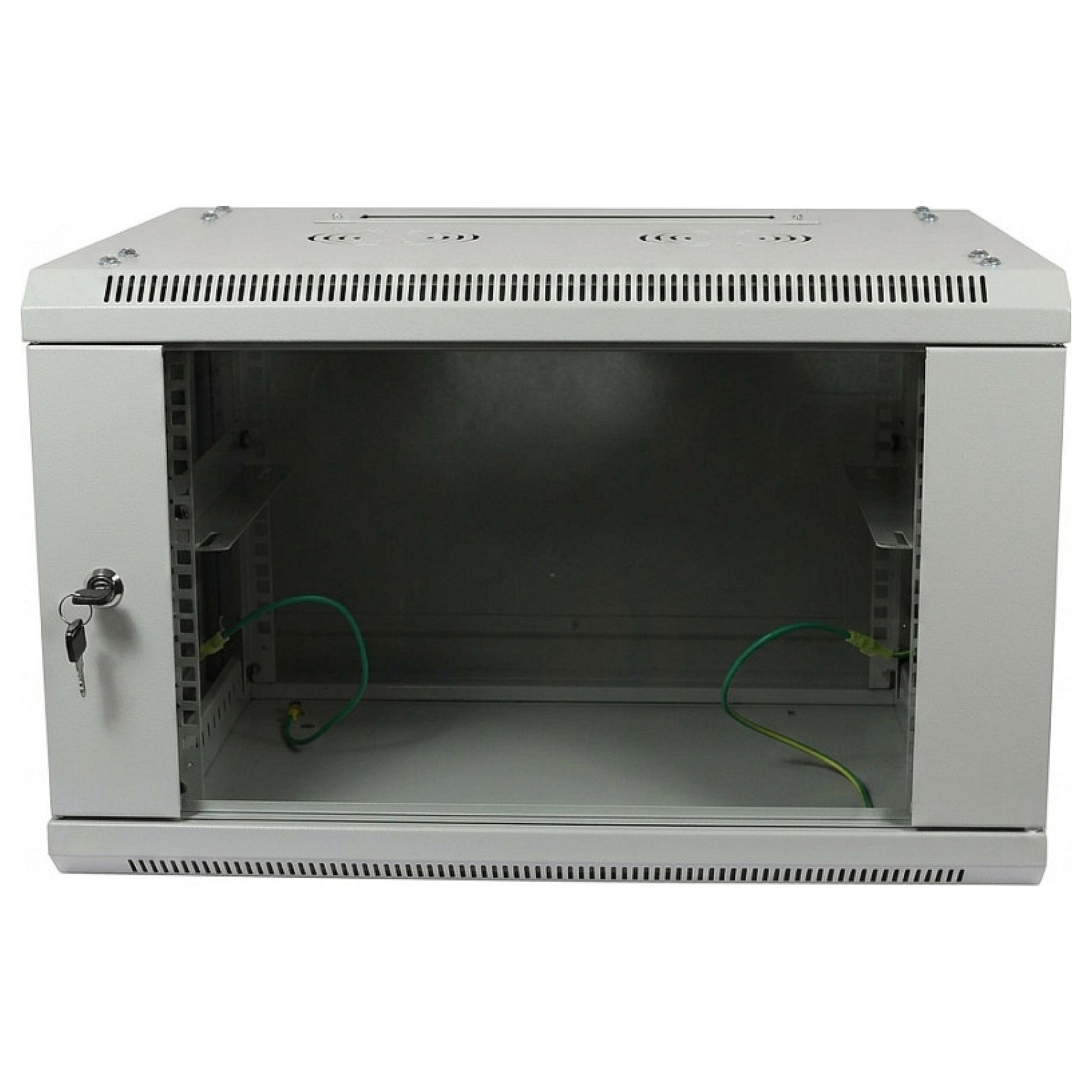 Allnet ALLNET Netzwerkschrank 19" 9HE 1-teilig T450mm Lichtgrau zerlegt(Flat Pack) SMA-Serie