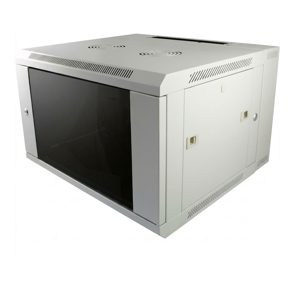 Allnet ALLNET Netzwerkschrank 19" 15HE 1-teilig T450mm Lichtgrau zerlegt(Flat Pack) SMA-Serie