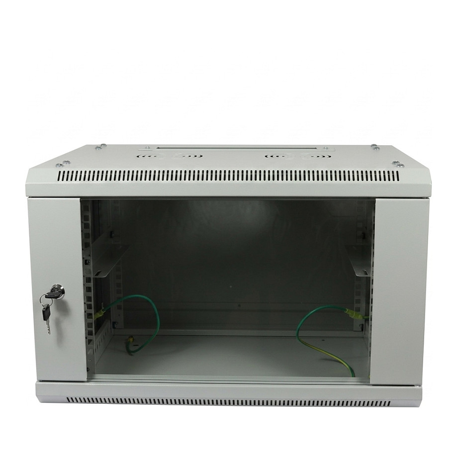 Allnet ALLNET Netzwerkschrank 19" 6HE 1-teilig T600mm Lichtgrau zerlegt(Flat Pack) SMA-Serie
