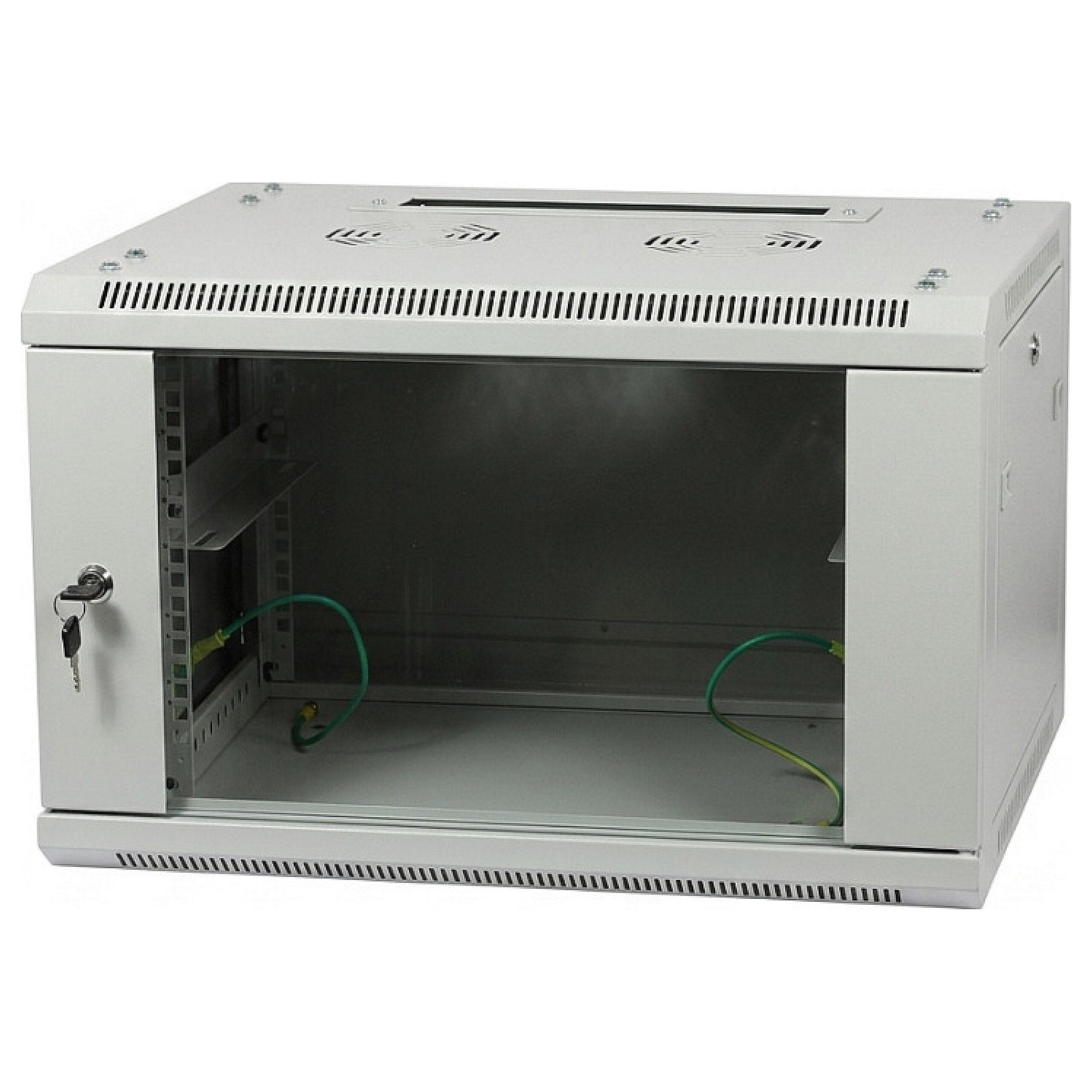 Allnet ALLNET Netzwerkschrank 19" 15HE 1-teilig T600mm Lichtgrau zerlegt(Flat Pack) SMA-Serie