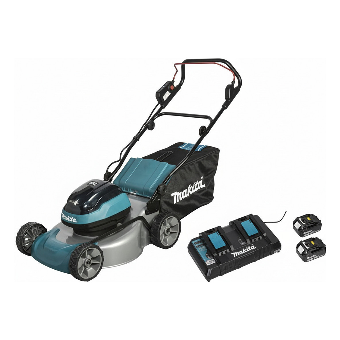 Makita DLM466PT2 Akku-Rasenmher 2x18V