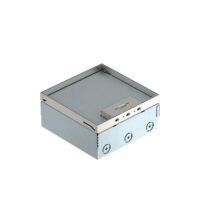 BETTERMANN Geräteeinsatz VA quadrat 2-fach UDHOME4 2V V grau mit Belagaussp 15mm