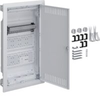 HAGER Multimediaverteiler Unterputz 3x12TE Kunststoff VU36NW IP30 348x630,5x94,5mm ET98mm