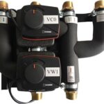 BOSCH Zubehör für Luftwärmepumpe VC0-VW1 Anschlussgruppe mit 2 Umschaltventilen