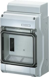 HENSEL Automatengehäuse Aufputz 1x6TE Kunststoff KV 9106 IP65 146x238x111mm ET93mm