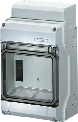 Hensel HENSEL Automatengehäuse Aufputz 1x6TE Kunststoff KV 9106 IP65 146x238x111mm ET93mm