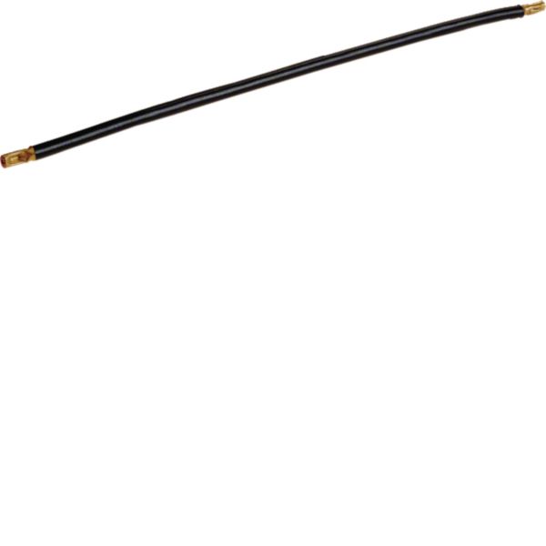 HAGER Verdrahtungsbrücke 1ph 250mm 6qmm K67E 32A Stift isol schwarz
