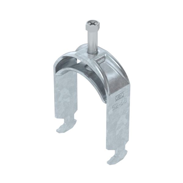 OBO Bettermann BETTERMANN Bügelschelle 52-58mm 1-fach ST BS-H1-M-58 FT C-Profil W=ST hfr