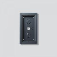 SIEDLE Gehäuse Aluminium innen/außen anthrazit GA 612-2/1-01 Außengewinde