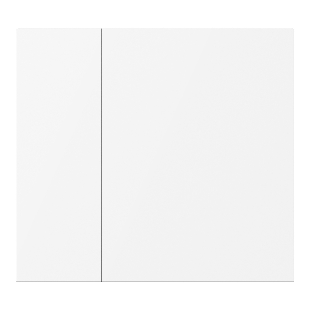 WALTZ Wippenset für Tastsensor+ Aluminium Weiss 2-fach - CHKA-04/W.1.20