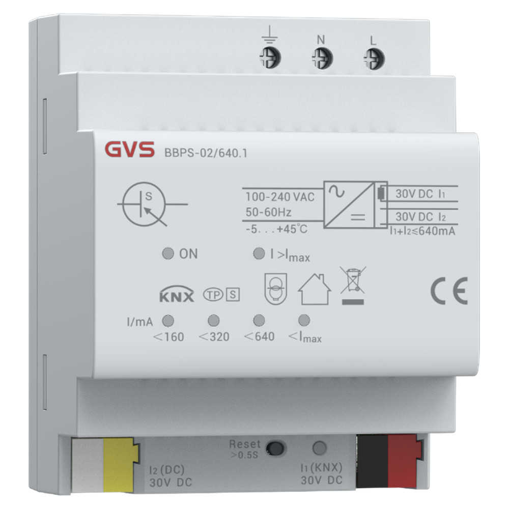 GVS KNX Spannungsversorgung 640mA mit 30V Zusatzspannung BBPS-02/640.1 88188162