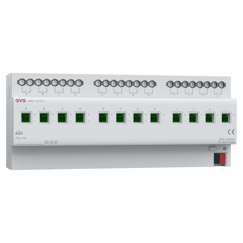 GVS Schaltaktor 12-fach 16A - KNX Secure - ARSA-12/16.S 88188605