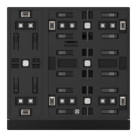 WALTZ Tastsensor+ 3-fach  Basis, Aluminium Schwarz für Wippen in Schwarz