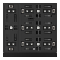 WALTZ Tastsensor+ 4-fach  Basis, Aluminium Schwarz für Wippen in Schwarz