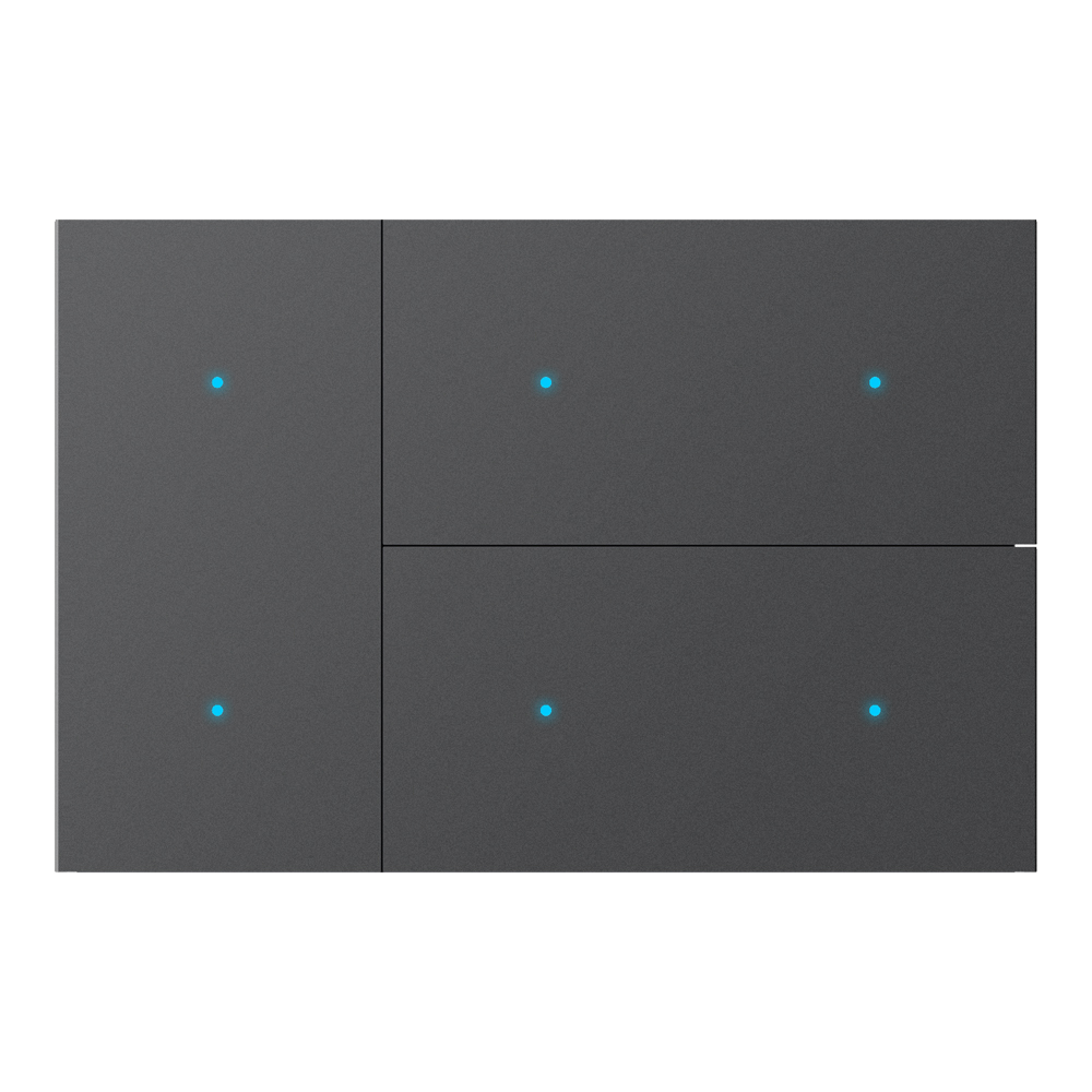 GVS WALTZ Wippenset Anthrazit für Touch+ Pad  Basis, Alumimium Schwarz - 88189459