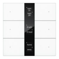 Tastsensor mit Display S-Serie 3-fach weiß Normalglas (KNX Secure) CHPBD-06/36.1.10