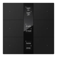 Tastsensor mit Display S-Serie 3-fach schwarz Spiegelglas(KNX Secure) CHPBD-06/36.2.11