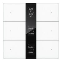 Tastsensor mit Display S-Serie 3-fach weiß Spiegelglas(KNX Secure) CHPBD-06/36.2.10