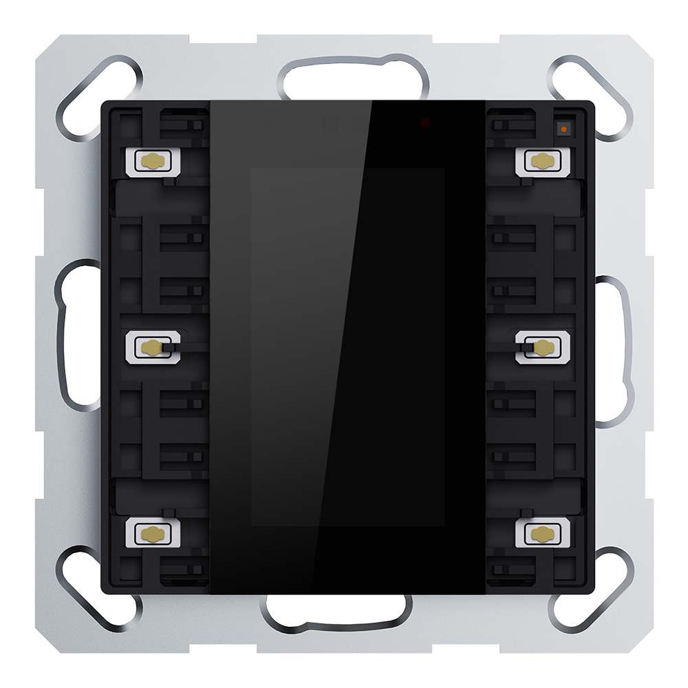 GVS Multifunktions-Tastsensor mit Display ADVANCE PRO 1-/3-fach schwarz (KNX Secure)
