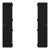 Wippenset 1-fach schwarz matt zu Tastsensor ADVANCE PRO 1-/3-fach (CHPBD-06/5x)
