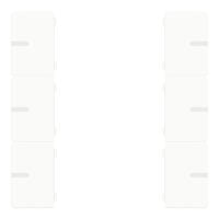 Wippenset 3-fach weiß glänzend zu Tastsensor ADVANCE PRO 1-/3-fach (CHPBD-06/5x)