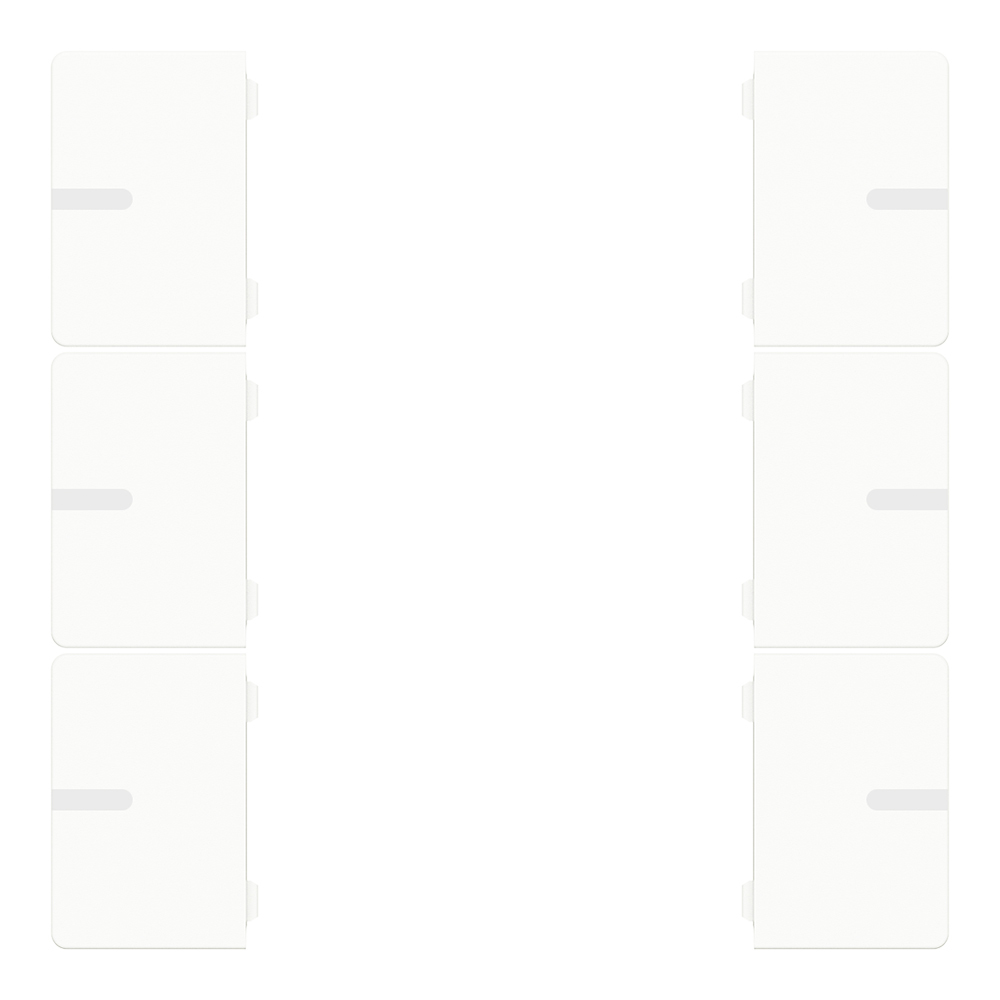 Wippenset 3-fach weiß glänzend zu Tastsensor ADVANCE PRO 1-/3-fach (CHPBD-06/5x)