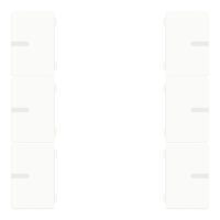 Wippenset 3-fach weiß matt zu Tastsensor ADVANCE PRO 1-/3-fach (CHPBD-06/5x)