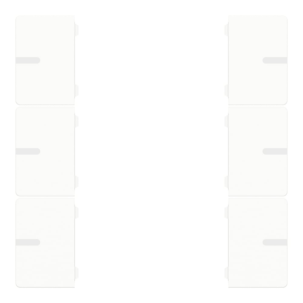 Wippenset 3-fach weiß matt zu Tastsensor ADVANCE PRO 1-/3-fach (CHPBD-06/5x)