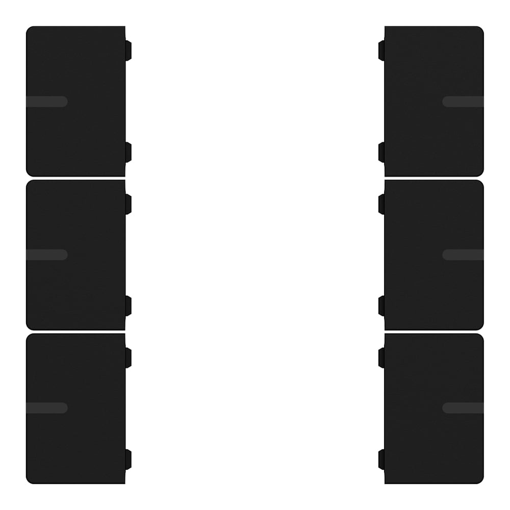 Wippenset 3-fach schwarz matt zu Tastsensor ADVANCE PRO 1-/3-fach (CHPBD-06/5x)
