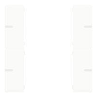 Wippenset 2-fach weiß glänzend zu Tastsensor ADVANCE PRO 2-/4-fach (CHPBD-08/5x)