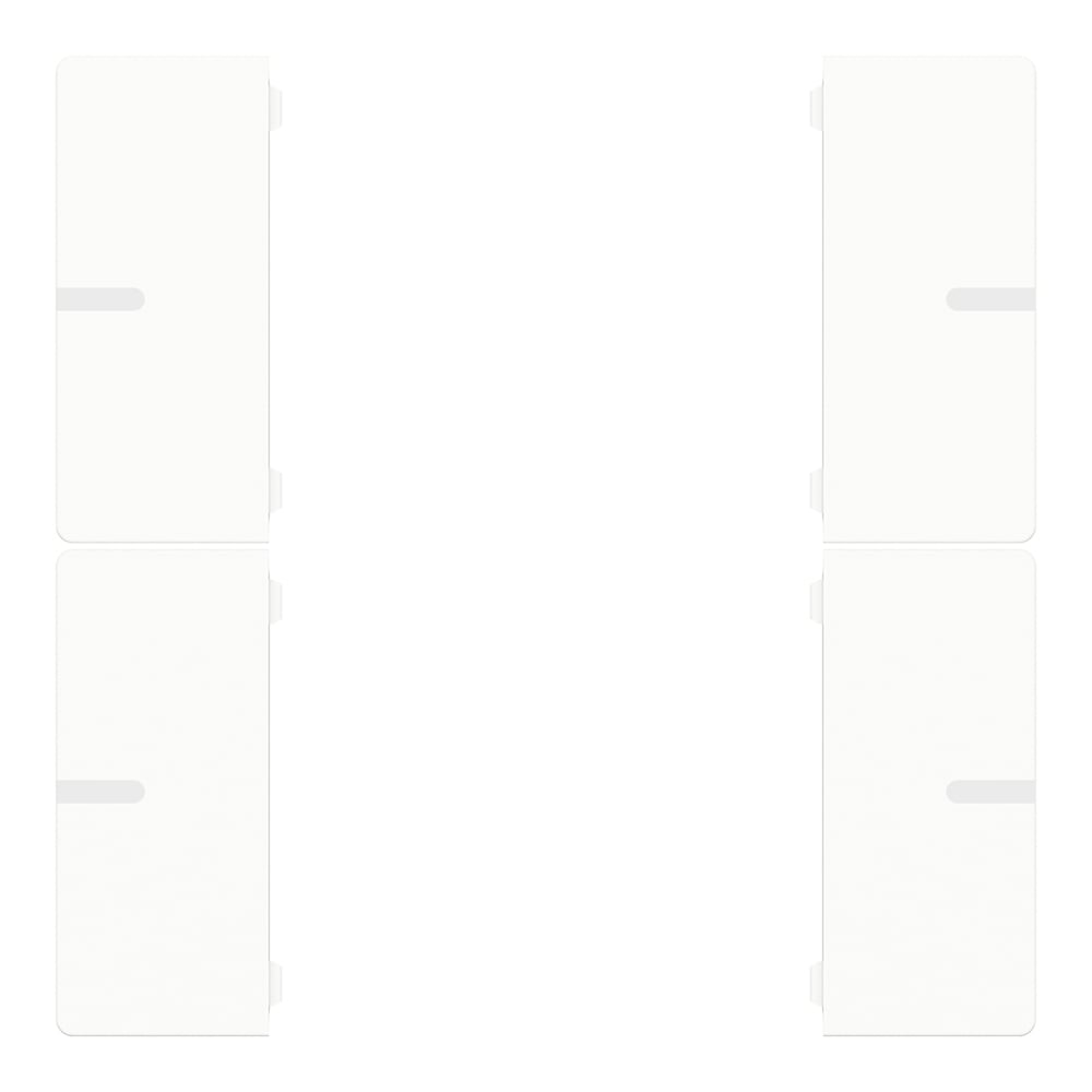 Wippenset 2-fach weiß matt zu Tastsensor ADVANCE PRO 2-/4-fach (CHPBD-08/5x)