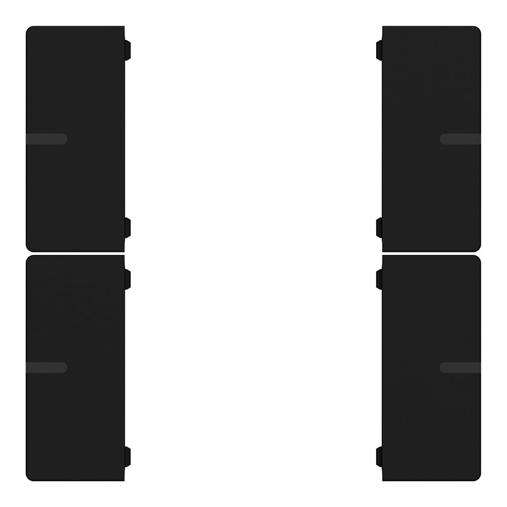 Wippenset 2-fach schwarz matt zu Tastsensor ADVANCE PRO 2-/4-fach (CHPBD-08/5x)