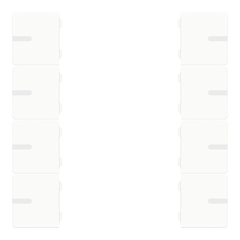 Wippenset 4-fach weiß glänzend zu Tastsensor ADVANCE PRO 2-/4-fach (CHPBD-08/5x)
