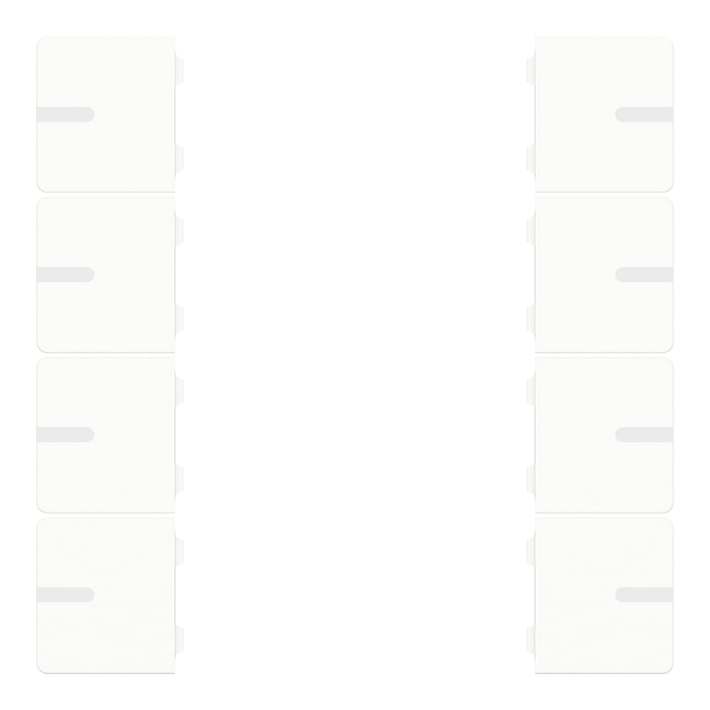 Wippenset 4-fach weiß matt zu Tastsensor ADVANCE PRO 2-/4-fach (CHPBD-08/5x)