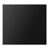 WALTZ Wippenset für Tastsensor+ Aluminium schwarz 3-fach - CHKA-06/W.2.21 bei Gravur Text/Icon