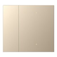 WALTZ Wippenset für Tastsensor+ Aluminium Champ 1-fach bei Gravur nur LED durchscheinend