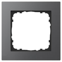 Abdeckrahmen Aluminium 1-fach Anthrazit passend für 55mm-System 503053815