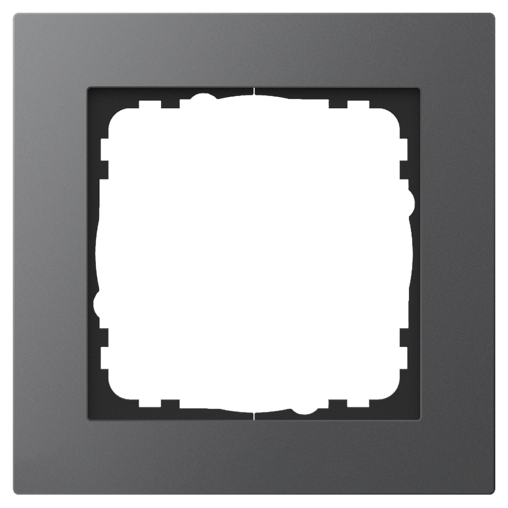 GVS Abdeckrahmen Aluminium 1-fach Anthrazit passend für 55mm-System 503053815