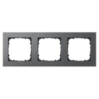 Abdeckrahmen Aluminium 3-fach Anthrazit passend für 55mm-System 503053891