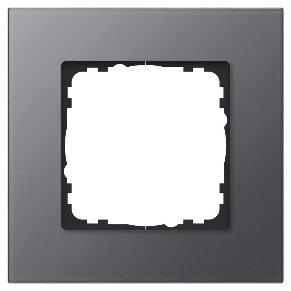 GVS Abdeckrahmen Glas 1-fach Anthrazit passend für 55mm-System 503053990