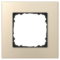 Abdeckrahmen Glas 1-fach Champagner passend für 55mm-System 503054003