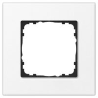 Abdeckrahmen Glas 1-fach Weiß passend für 55mm-System 503054010