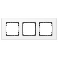 Abdeckrahmen Glas 3-fach Weiß passend für 55mm-System 503054096