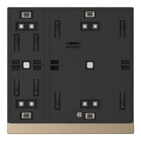 WALTZ Tastsensor+ 1-fach Basis Aluminium Champ für Wippen in Champagner KNX Data Secure