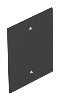 BETTERMANN Blindplatte PVC 71mm schwarz T12L P01S 9011 Blindplatte