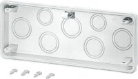 HENSEL Einführungsflansch Kunststoff 300x100mm Mi FM 40 Kabelverschr unbeh Vorpräg