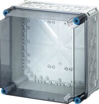 HENSEL Leergehäuse Kunststoff IP65 ET191mm Mi 0210 B300xH300xT214mm geschl